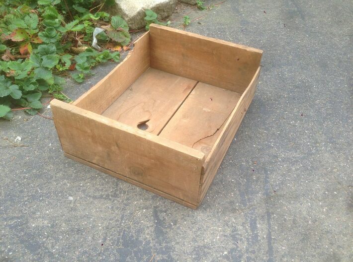 Soft Fruit Shipping Crates HO Scale 3d printed Prototype box from basement