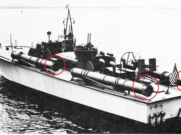 1/32 Torpedo Tube Breech Doors for PT Boats 3d printed 