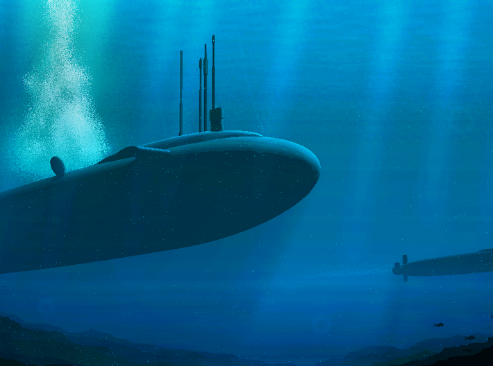 (1/600) US Navy CONFORM Submarine (L48RKBVAZ) by ComradeWave