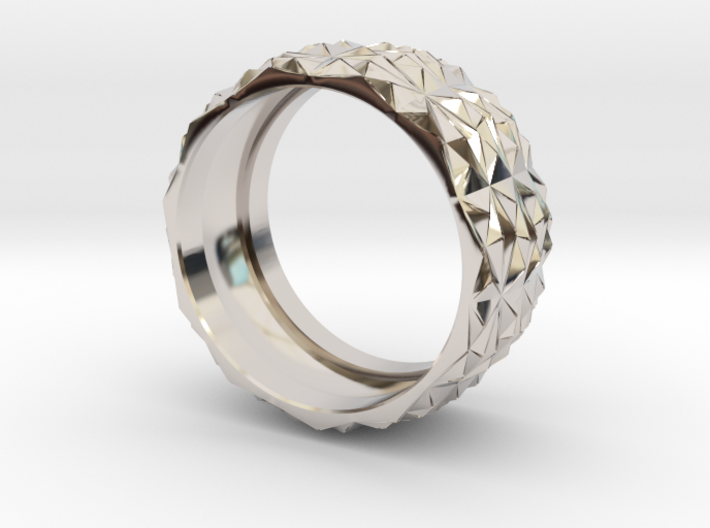 Complex Geometric Triangle Pattern Band - Simple 3d printed