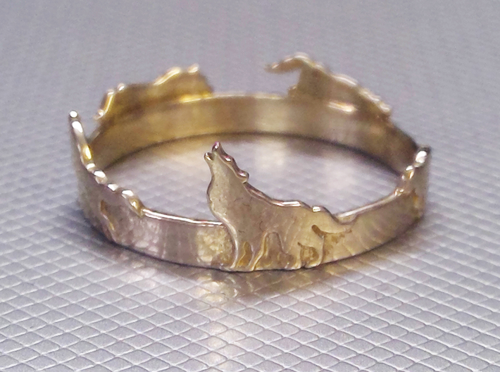 Wolves Ring 3d printed