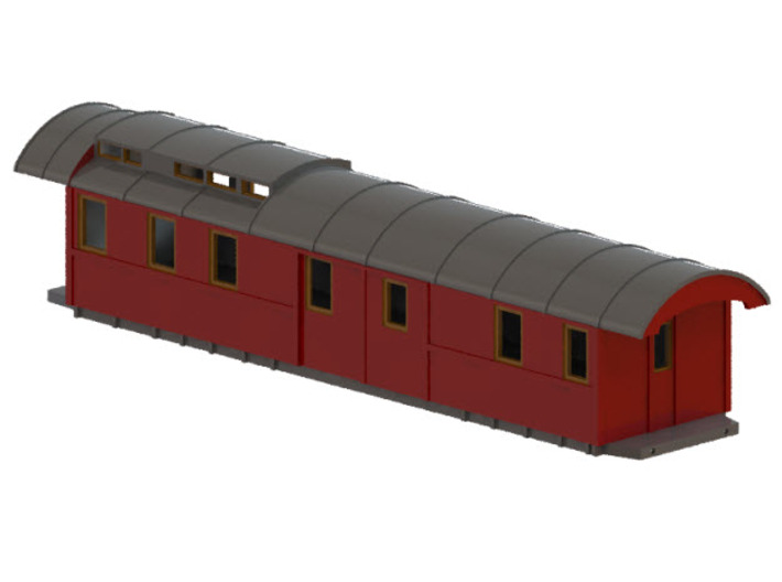 DFo7 - Swedish passenger wagon 3d printed CAD-model
