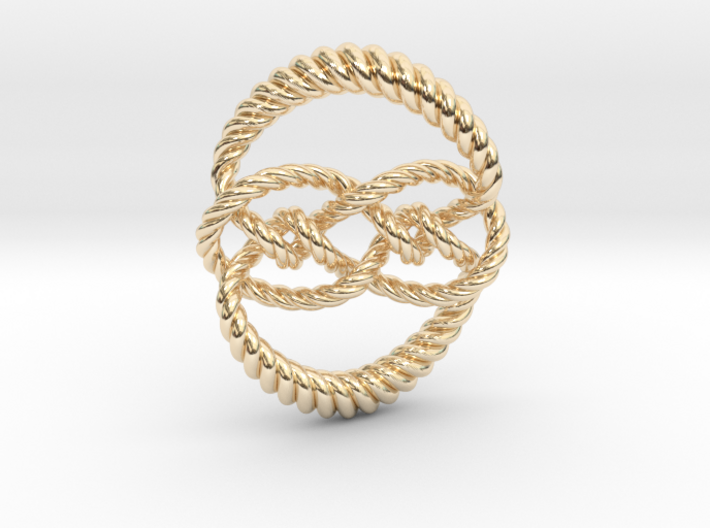 Knot 10₁₂₀ (Rope) 3d printed