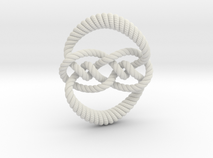 Knot 10₁₂₀ (Rope with detail) 3d printed