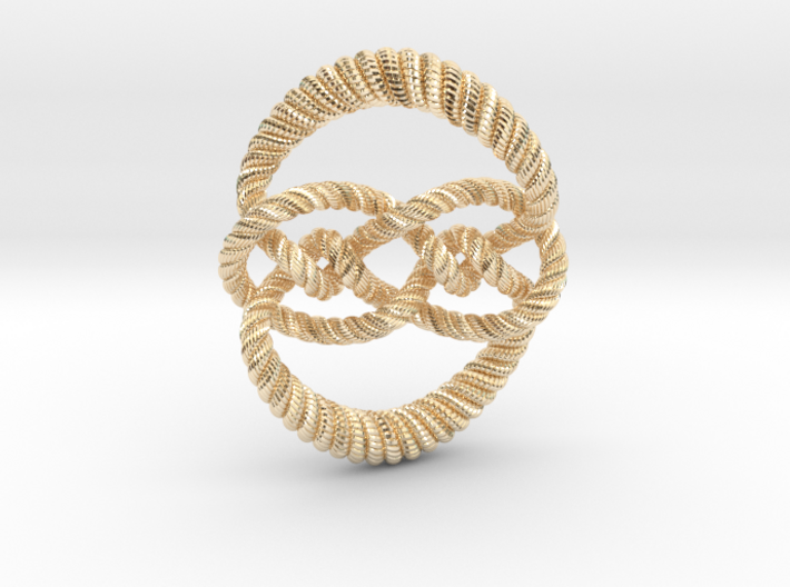 Knot 10₁₂₀ (Rope with detail) 3d printed