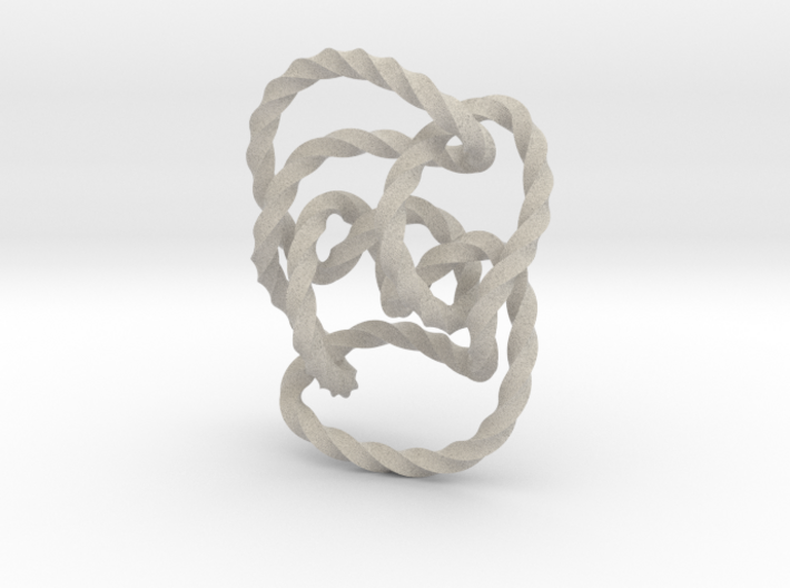 Knot 10₁₄₄ (Twisted square) 3d printed