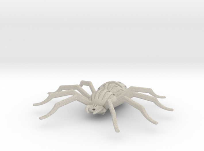 Orb-weaver spider pendant-brooch and pendant 3d printed