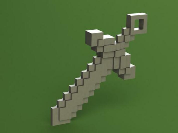 Minecraft - Sword 3d printed SW Render