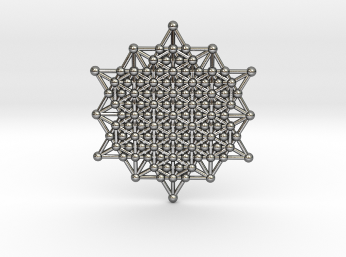 64 Tetrahedron Grid - Merkaba Matrix 3d printed