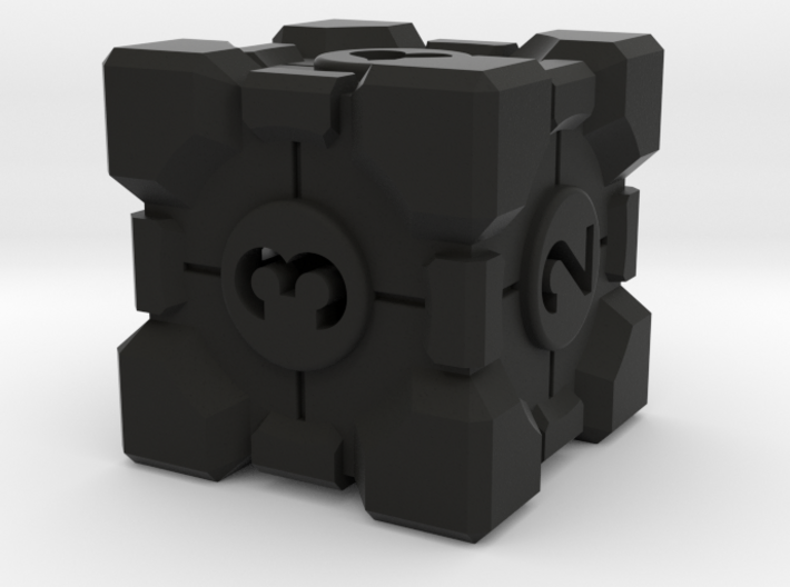 Companion Cube D6 - Portal Dice 3d printed
