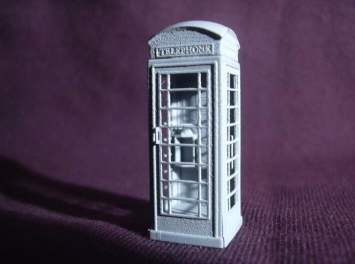 K6 Telephone Box (kiosk) - OO scale (1:76) 3d printed Photo - primed model - ready for painting
