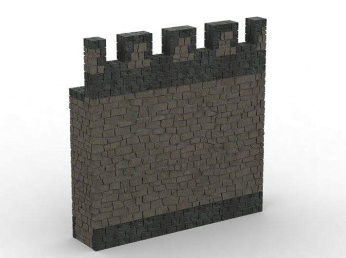 HOF031 - Castle wall 1 3d printed 