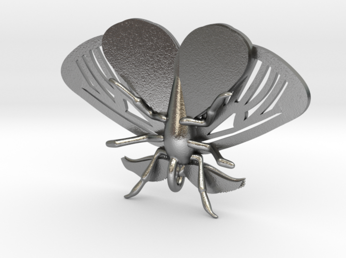 Satin Moth Pendant 3d printed 