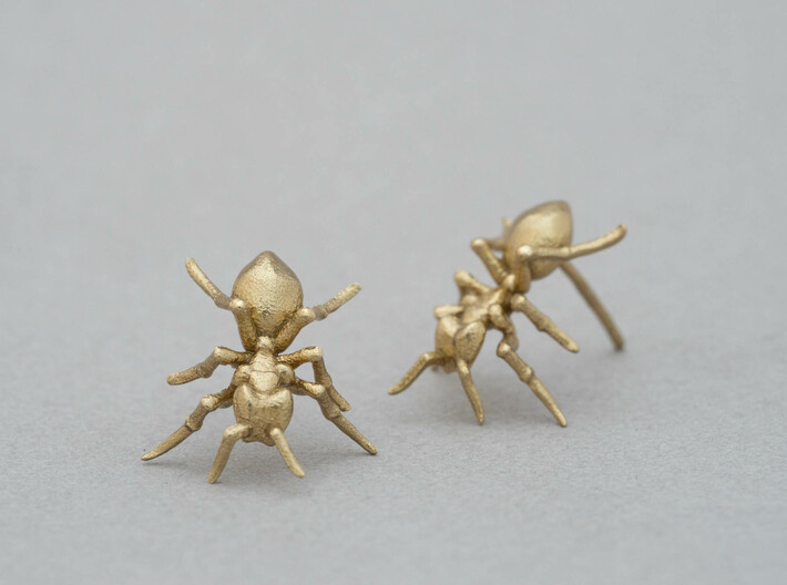 Little Ant Post Earring 3d printed 