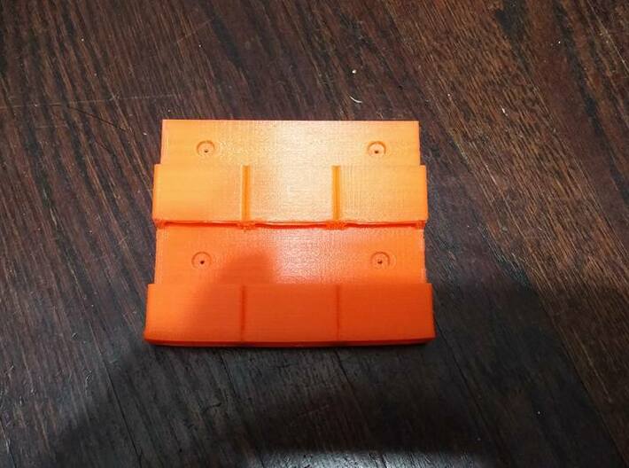 Wall-Mounted MOLLE/PALS Mounting System (5 x 2) 3d printed This is a 3-segment printed at home. 5 segment version is similar (just with 5 columns instead of 3)