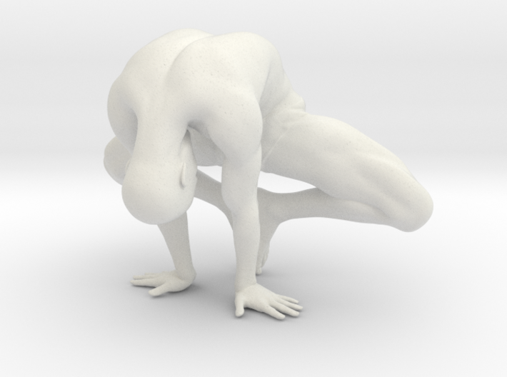 Male yoga pose 003 3d printed