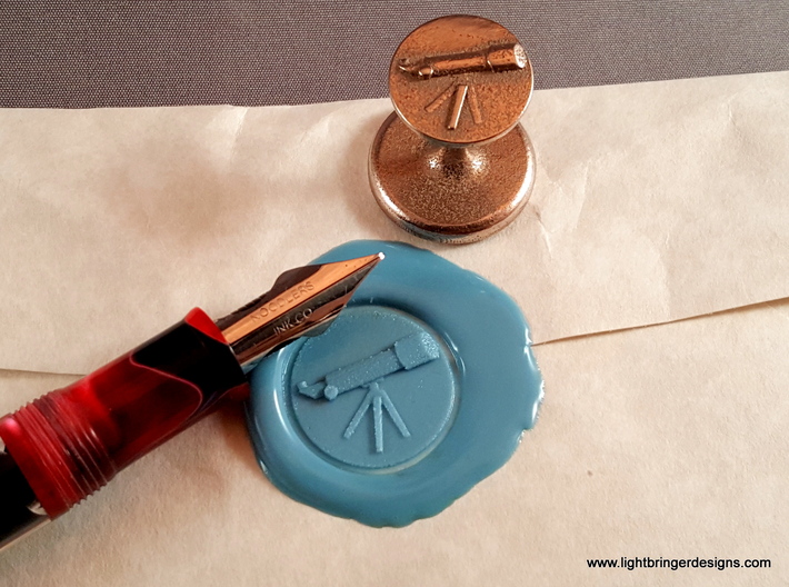 Telescope Wax Seal 3d printed Fountain pen not included!