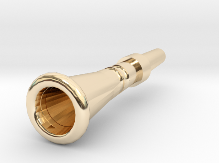 French Horn Deep Cup Mouthpiece 3d printed