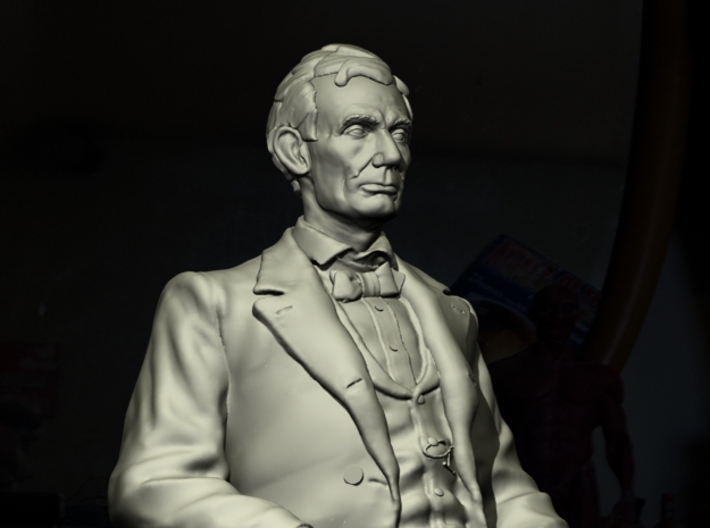 NG Young Abe Seated 3d printed Also rendered by DAZ