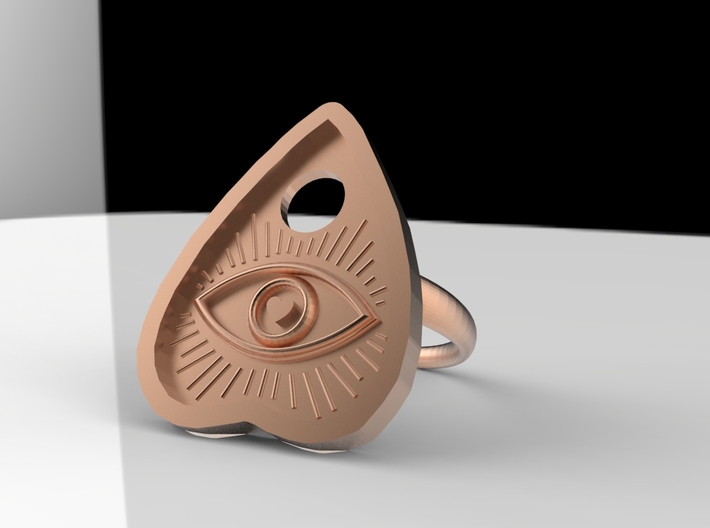 Eye of the Beholder Planchette ring size 8 3d printed 