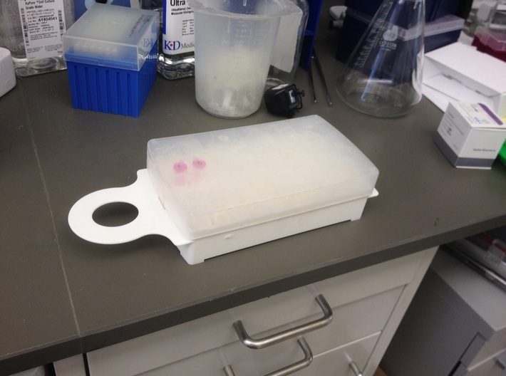 Freeze/Thaw 60-Well Microtube/Eppendorf Tube Tray 3d printed 