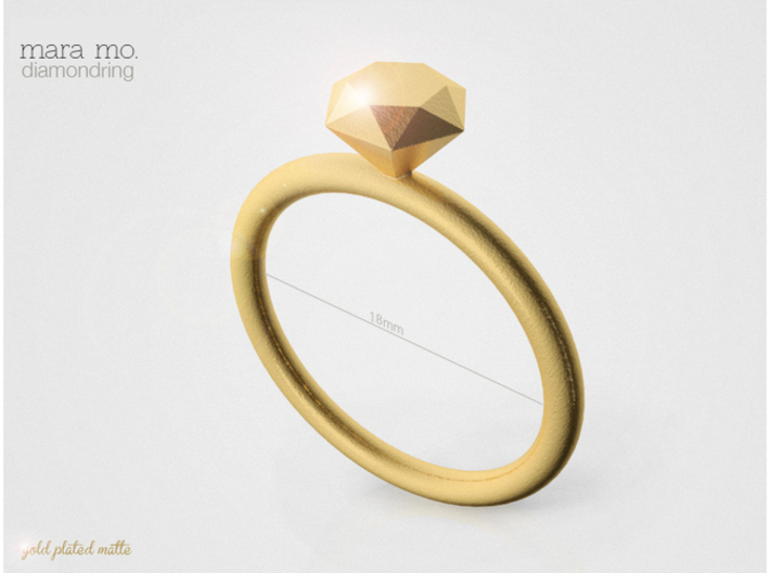 diamond ring 3d printed