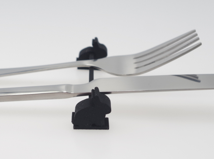 Rabbit Knife rest &amp; Cutlery rest 3d printed