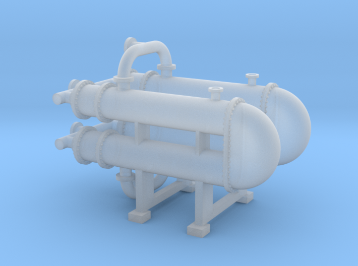 HO Scale Heat Exchanger #3 Double 3d printed
