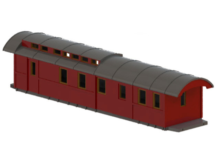DFo5 - Swedish passenger wagon 3d printed CAD-model