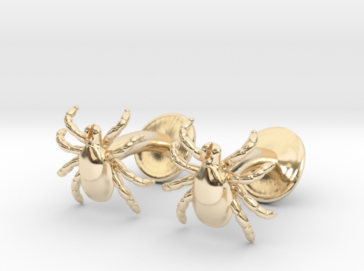 Tick Cufflinks - Nature Jewelry 3d printed