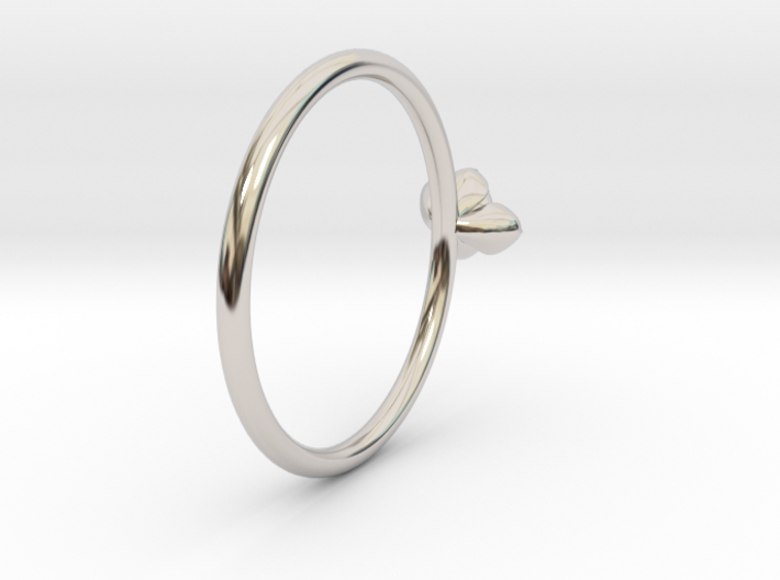 Petite Succulent Ring 3d printed