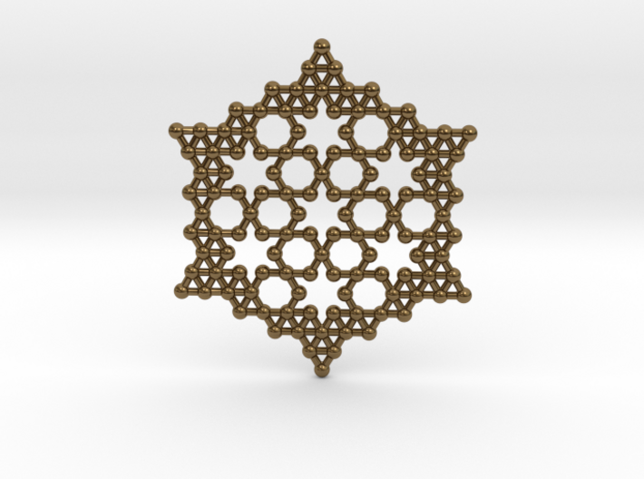 Merkaba Koch Fractal Snowflake 3d printed