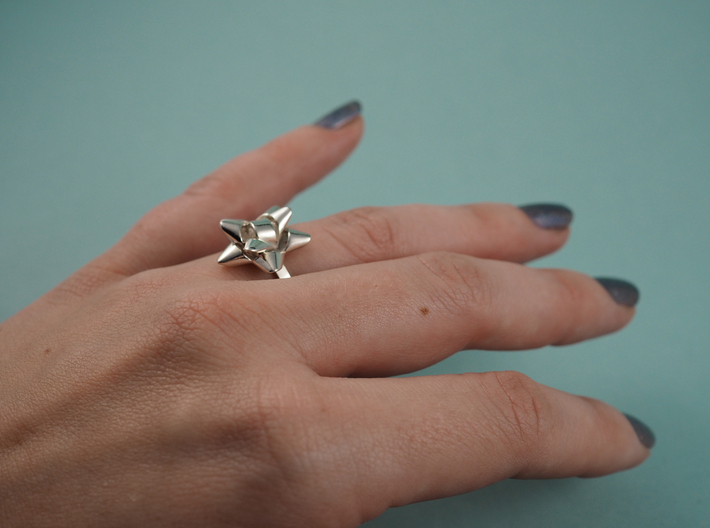 Gift Bow Ring 3d printed 