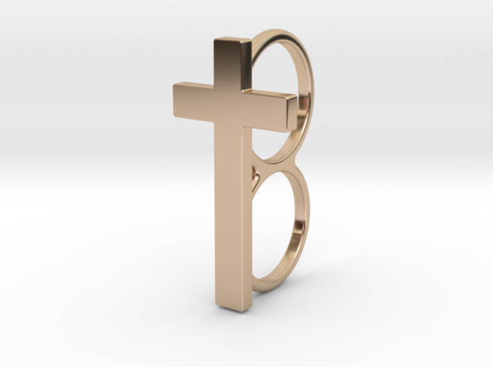 Double Cross Ring 3d printed