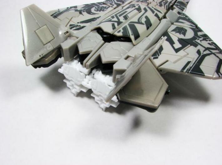 ROTF voyager Starscream poseable hands 3d printed White Strong Flexible sample.