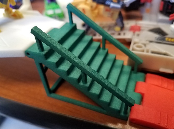 Titans Return Staircase with Side Railings 3d printed