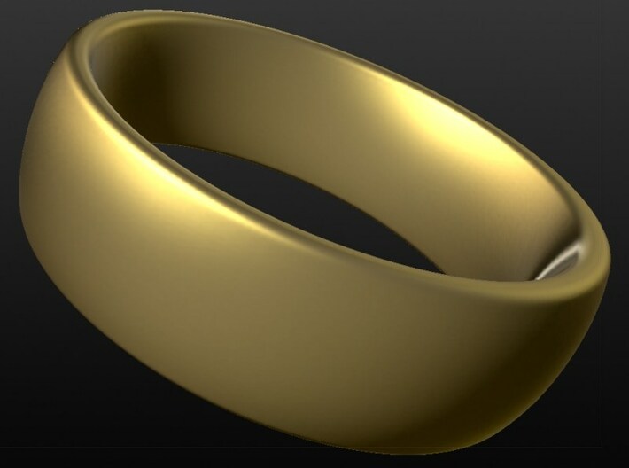 Wedding ring for female 18mm 3d printed