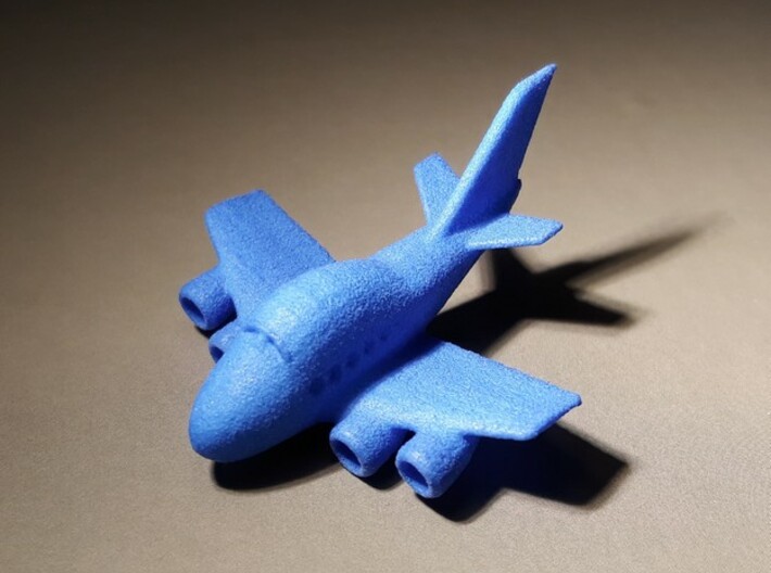Funny Boeing 747 plane keychain 3d printed