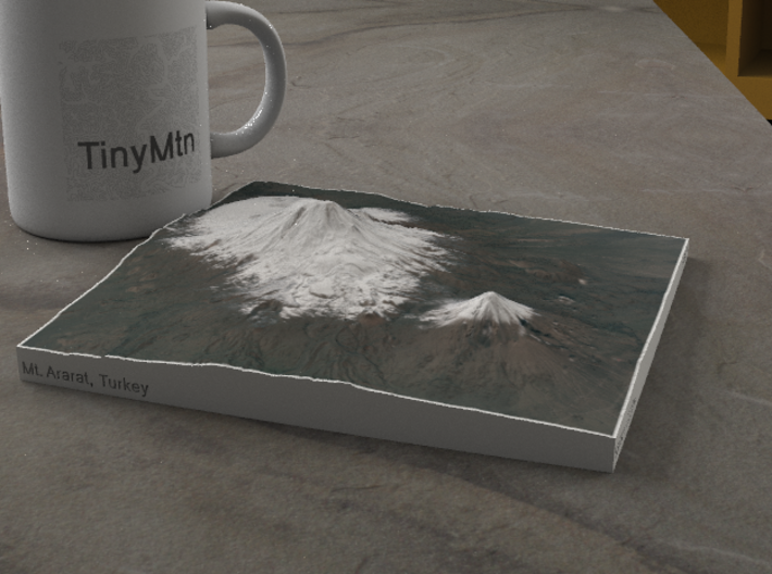 Mt. Ararat, Turkey, 1:150000 Explorer 3d printed 