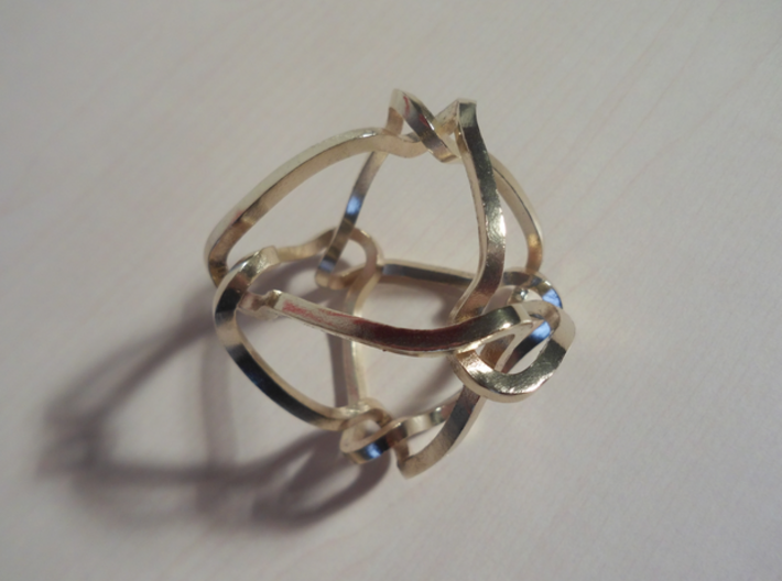 Octahedral knot (Square) 3d printed 