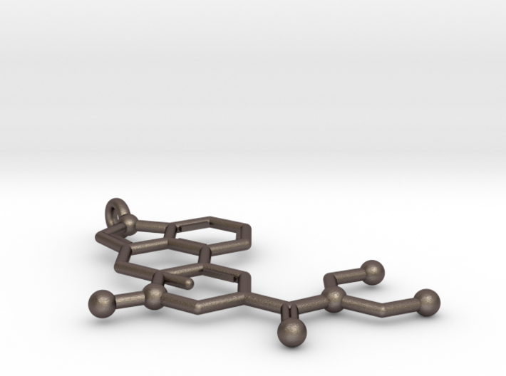 LSD 3D Printed Molecule Key Chain 3d printed 