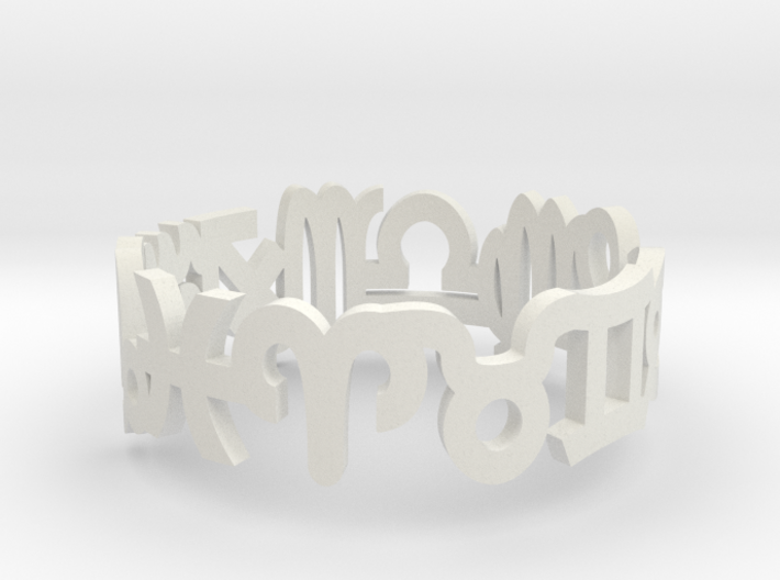 Zodiac Ring 3d printed