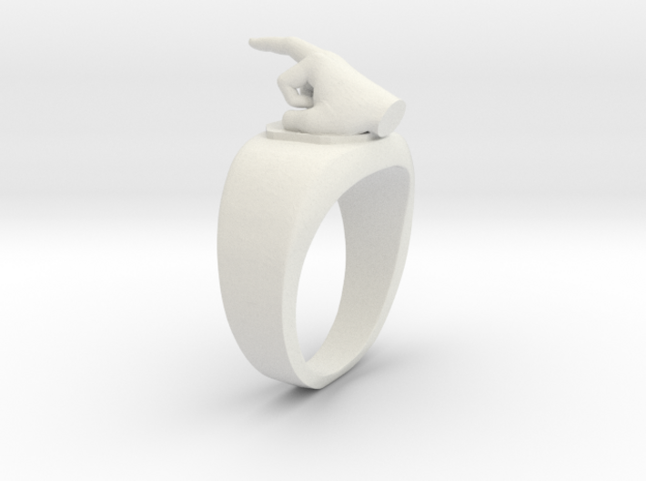 Middle Finger Ring Funny 3d printed