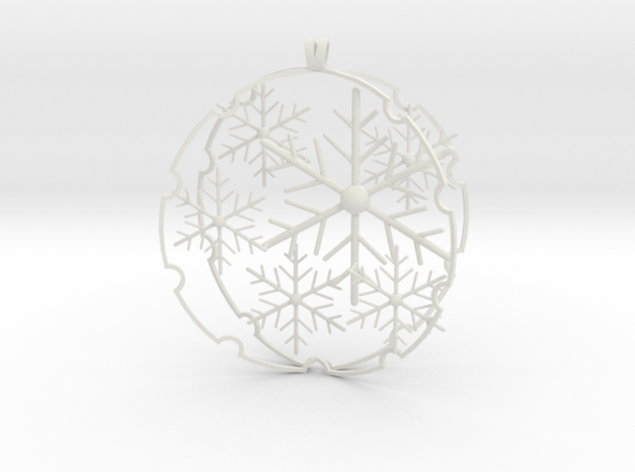 Snowball decoration 3d printed