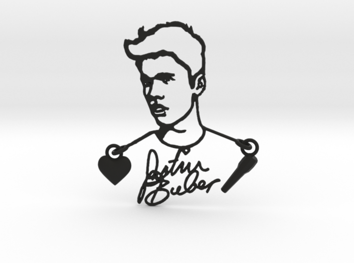 Justin Bieber Fan Pendant 3d printed