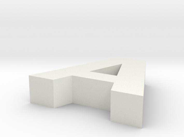 Letter_A 3d printed