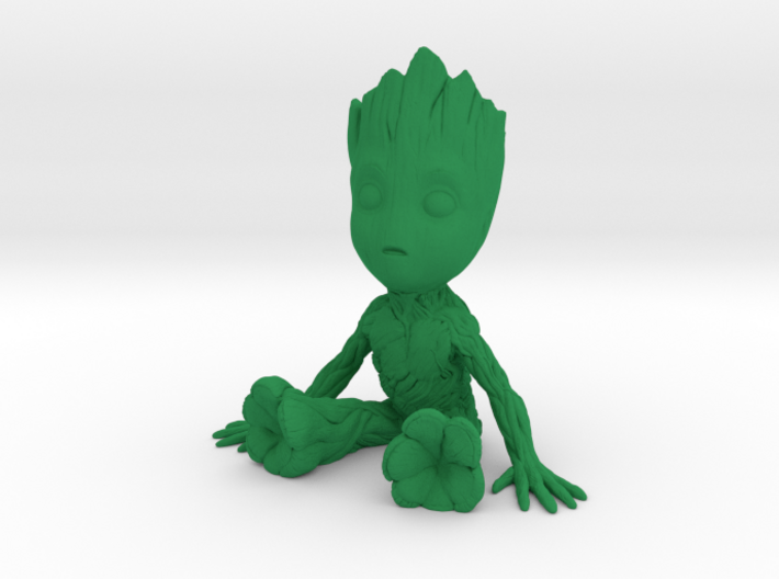 1/12 Baby Groot Cell Phone Base/Stand 3d printed