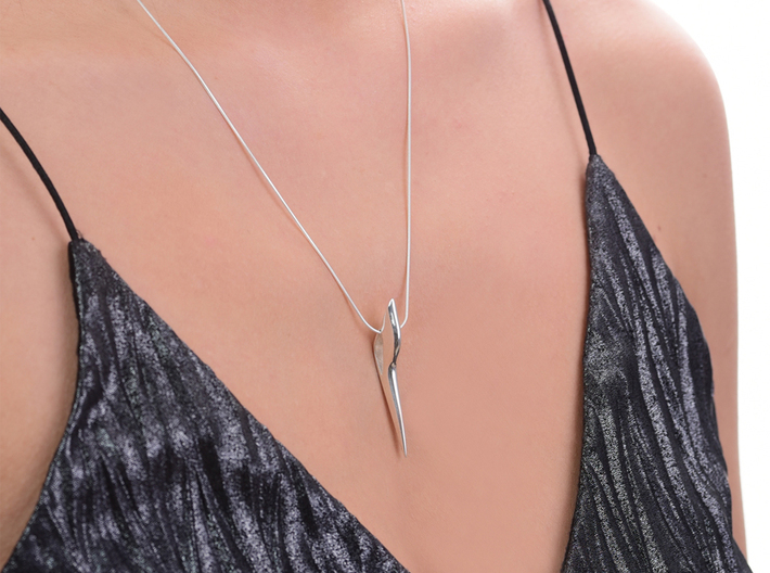 SHARP SPACER Pendant. Smooth Shaped for Perfect Co 3d printed