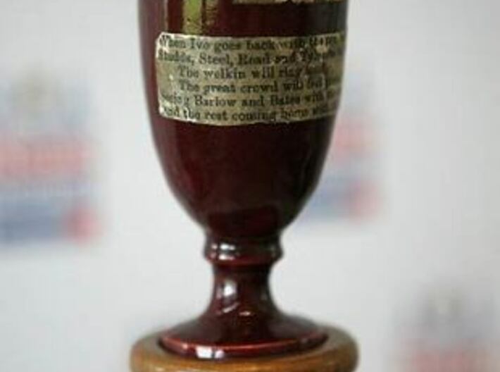 Cricket Ashes Cup 3d printed actual ashes cup