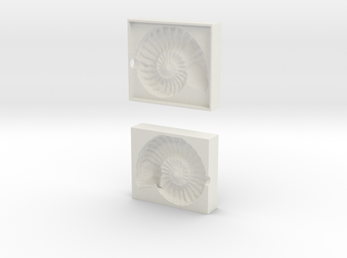 Ammonite Mold 3d printed